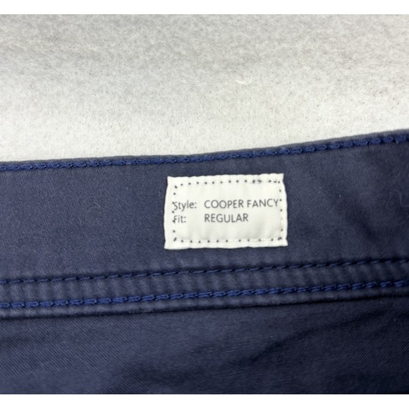Brax Navy Blue Cooper Fancy Regular Fit Flat Front Chino Pants Mens Size 34x30* - Picture 6 of 10